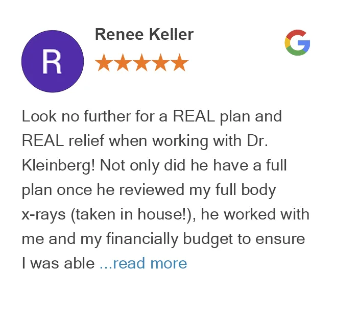 Meet Dr. Erica 5 Google review by Renee Keller for On Purpose Chiropractic Los Gatos