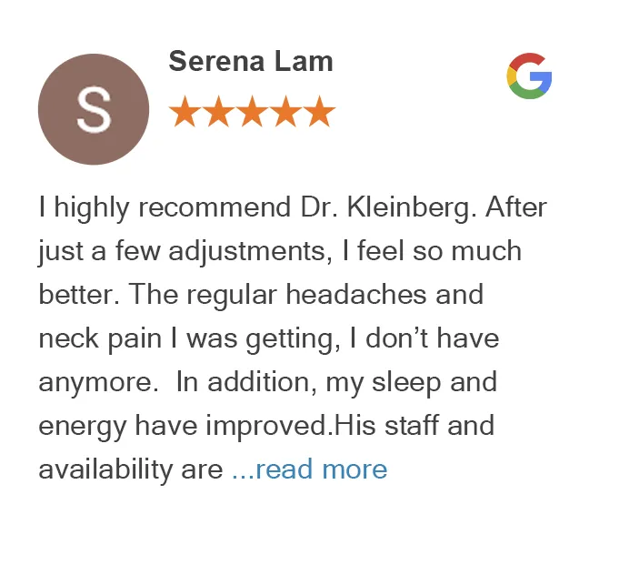 Meet Dr. Erica 3 Google review by Serena Lam for On Purpose Chiropractic Los Gatos