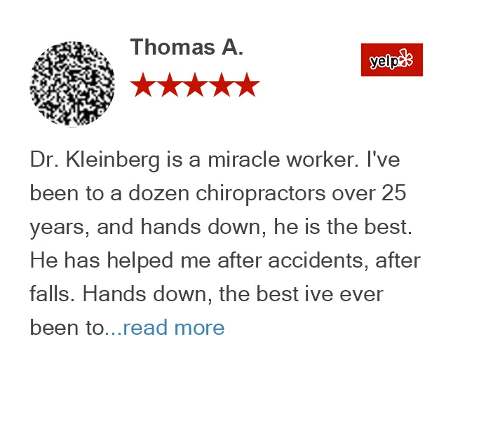 Yelp review by Thomas A. for On Purpose Chiropractic Los Gatos