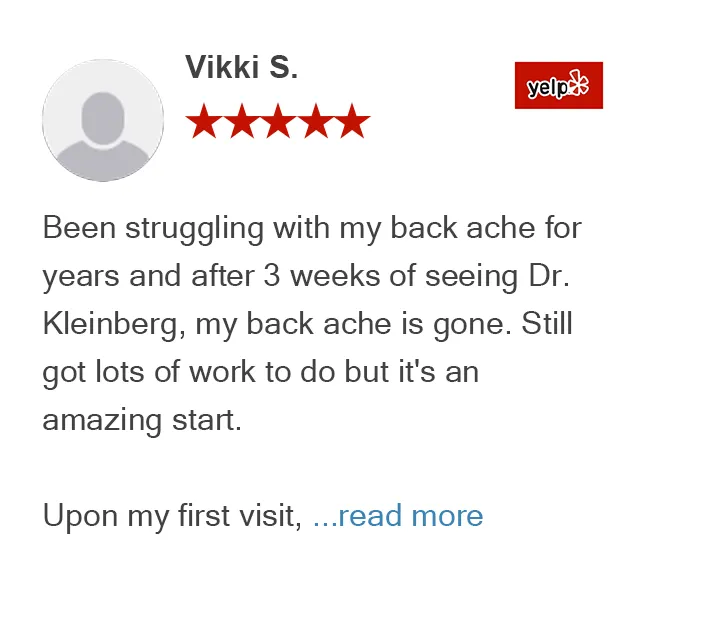 Yelp review by Vikki S. for On Purpose Chiropractic Los Gatos